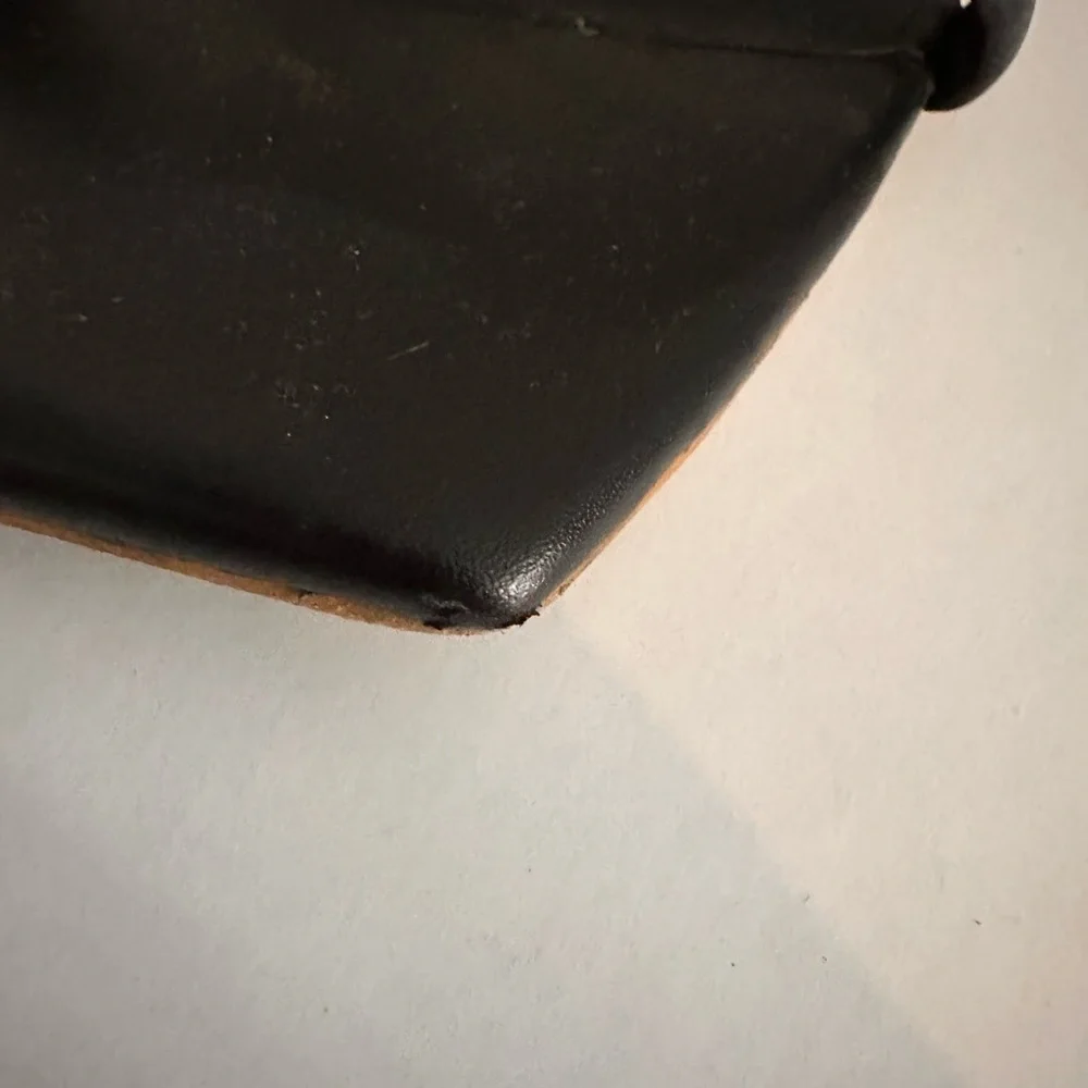 Cult Gaia Black Liz Leather Strappy Slide Women’s Sandals Bamboo Heel Size 39 9 - Picture 6 of 9